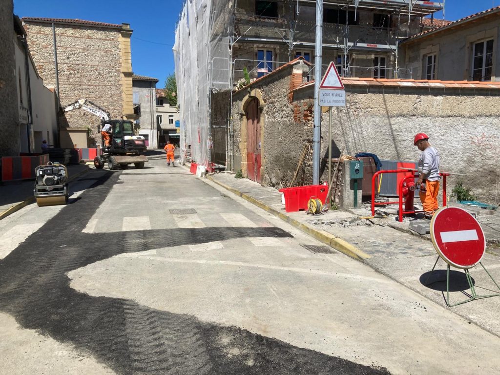 travaux rue des capcuins