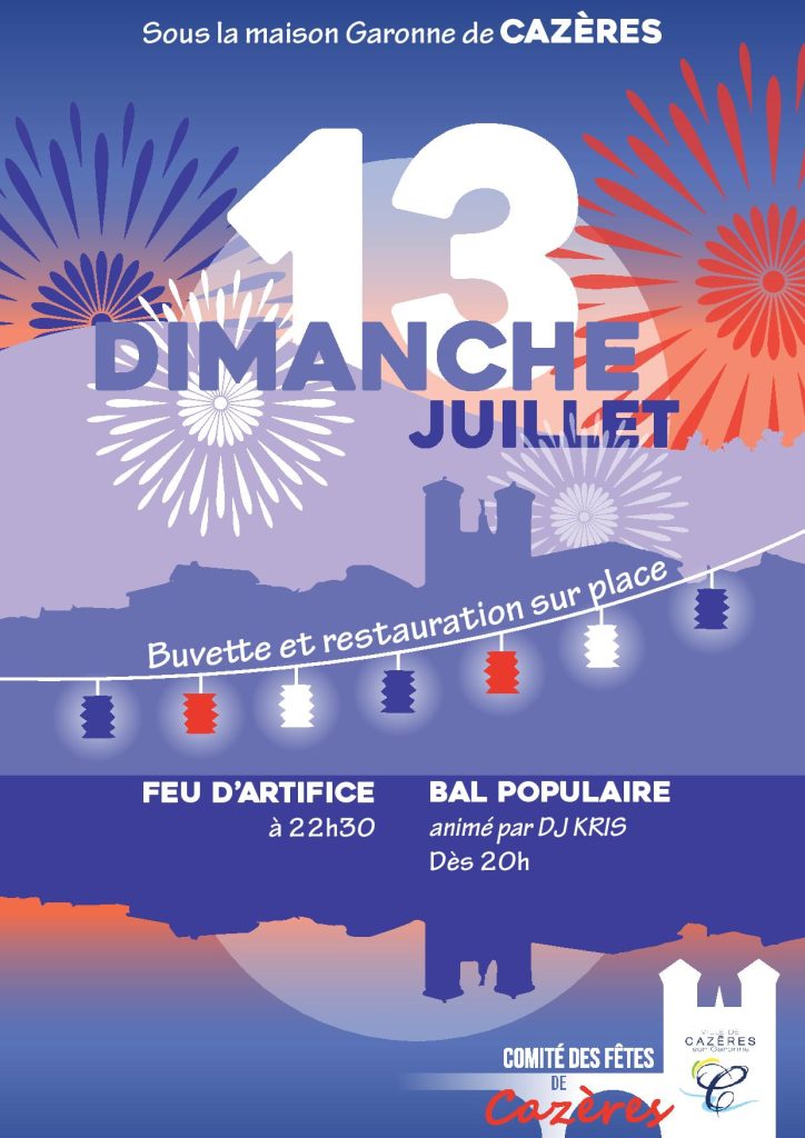 13 juillet bal et feu